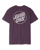 Opus Dot Stripe T-Shirt in Blackcurrant