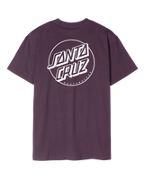 Opus Dot Stripe T-Shirt in Blackcurrant