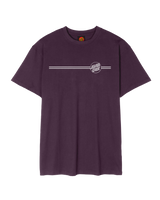 Opus Dot Stripe T-Shirt in Blackcurrant