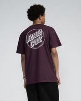 Opus Dot Stripe T-Shirt in Blackcurrant