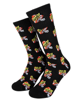 Toadstool Dot Socks in Black