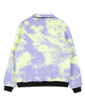 Astra Sherpa Fleece Jacket in Purple & Yellow Tie Dye