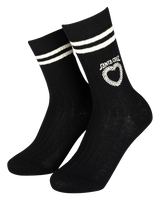 Oregon Socks (2 Pack) in White & Black