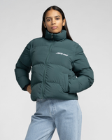 Strip 2 In 1 Quilted Jacket in Emerald