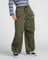 Strip Parachute Trousers in Khaki