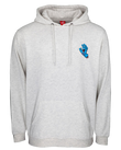 Screaming Hand Chest Hoodie in Athletic Heather