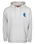 Screaming Hand Chest Hoodie in Athletic Heather