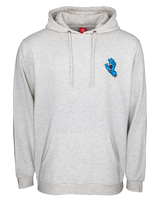 Screaming Hand Chest Hoodie in Athletic Heather