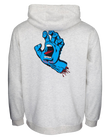 Screaming Hand Chest Hoodie in Athletic Heather