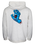 Screaming Hand Chest Hoodie in Athletic Heather