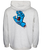 Screaming Hand Chest Hoodie in Athletic Heather