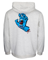 Screaming Hand Chest Hoodie in Athletic Heather