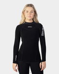 Evotherm Thermal Long Sleeve Rash Vest in Black