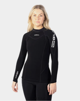 Evotherm Thermal Long Sleeve Rash Vest in Black