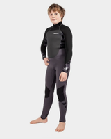 Boys Response 5/3mm Back Zip Wetsuit in Charcoal & Contrast Camo