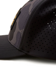 Camo Airtex Trucker Hat in Black Camo