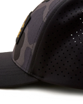 Camo Airtex Trucker Hat in Black Camo