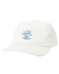 Search Icon Cap in Bone & Bright Blue