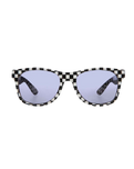 Spicoli 4 Sunglasses in Black, White Check & Flame