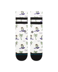 Surfin Monkey Crew Socks in White