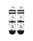 Surfin Monkey Crew Socks in White