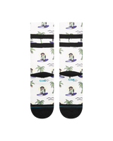 Surfin Monkey Crew Socks in White