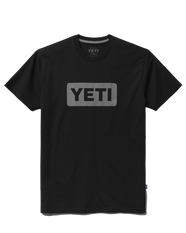 The Yeti Mens Logo Badge Premium T-Shirt in Black & Grey