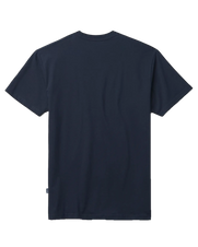 The Yeti Mens Logo Badge Premium T-Shirt in Navy & White