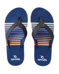 The Rip Curl Mens Ripper Flip Flops in Blue & Orange