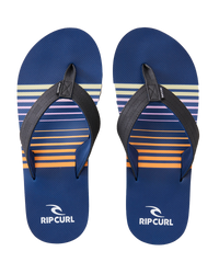 The Rip Curl Mens Ripper Flip Flops in Blue & Orange