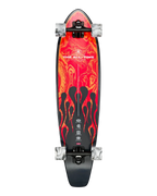 The All Time 35.87" Skateboard in Red Flames