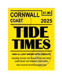 Cornish Coast Tide Times 2025 in Assorted