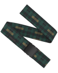 The Arcade Plaid Belt in Jalapeno & Black