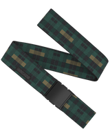 The Arcade Plaid Belt in Jalapeno & Black