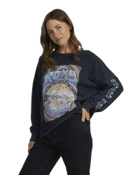 The Roxy Womens East Side Sweatshirt in Anthracite