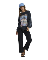 The Roxy Womens East Side Sweatshirt in Anthracite