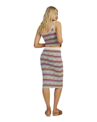 The Roxy Womens Sailing Flow Skirt in Pale Dog Apparel Flowy Mood