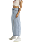 The RVCA Womens Denim Midi Skirt in Vintage Blue