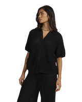 The RVCA Womens Fade Holiday Shirt in Black