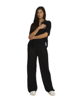 The RVCA Womens Fade Holiday Trousers in Black