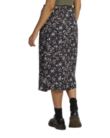 The RVCA Womens Wrapped Annika Skirt in RVCA Black