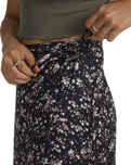 The RVCA Womens Wrapped Annika Skirt in RVCA Black