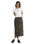 The RVCA Womens Annika Skirt in Copper Tan