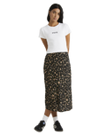 The RVCA Womens Annika Skirt in Copper Tan