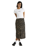 The RVCA Womens Annika Skirt in Copper Tan