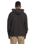 The RVCA Mens Krak Eagle Hoodie in Washed Black