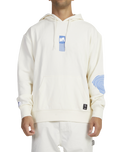 The RVCA Mens Noise Hoodie in Eggshell