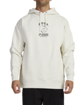 The RVCA Mens Lax Hoodie in Bone