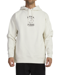 The RVCA Mens Lax Hoodie in Bone