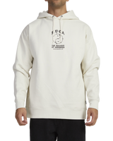 The RVCA Mens Lax Hoodie in Bone